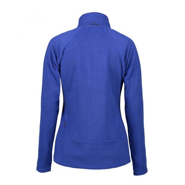 ID Zip n Mix Active Fleecejacke für Damen in Blau von hinten