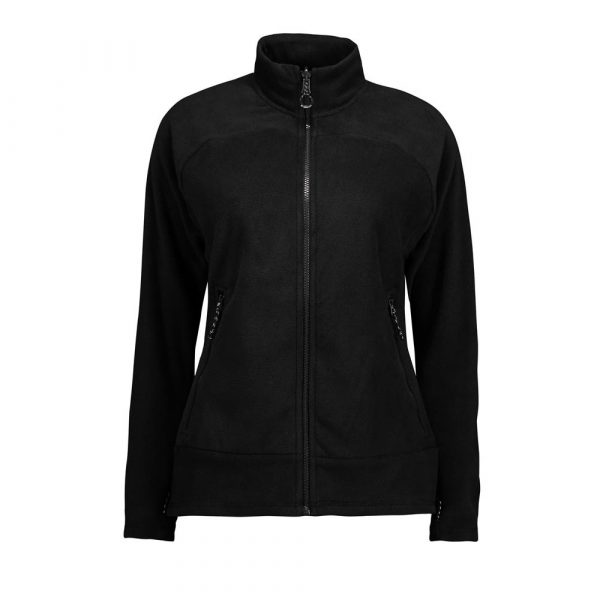 Schwarze Damenfleecejacke