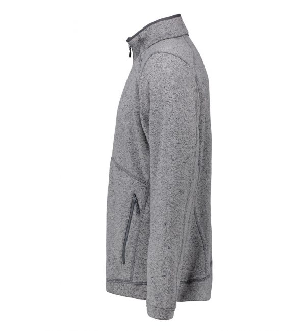 ID Zip'n'Mix Fleece Graphit Melange für Herren Seitlich